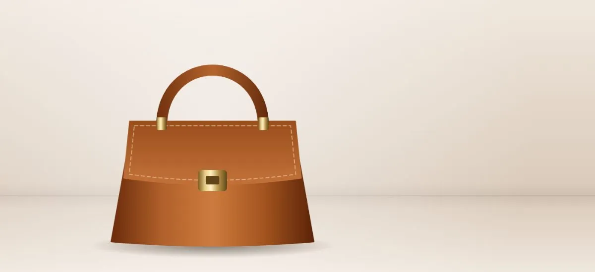 Tan leather handbag
