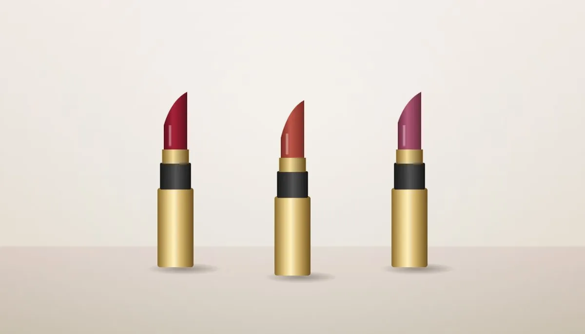 Three red lipsticks